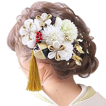Amazon.co.jp: 髪飾り 成人式 和装ヘアアクセサリー 手作り 13点